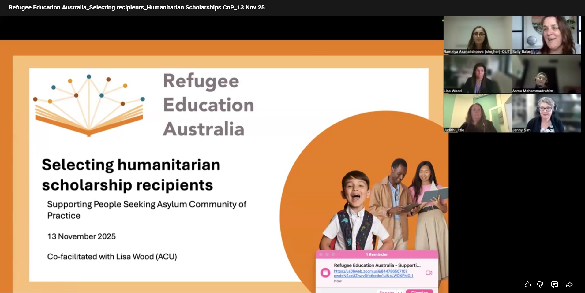 Nov 2025 Selecting Humanitarian Scholarship Recipients